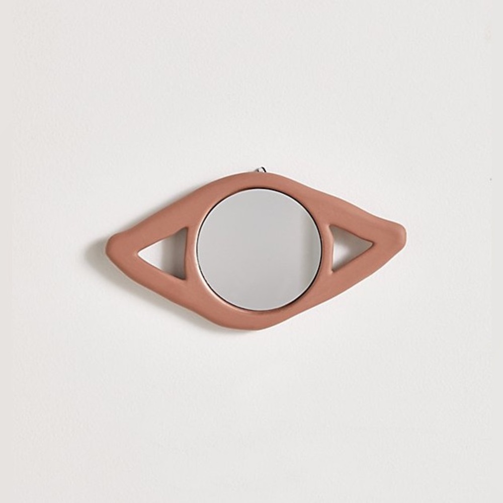 UO Clay Evil Eye Small Accent Mirror